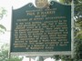The Historical Marker outside the Little Red School House in Wallingford, Vermont, USA.